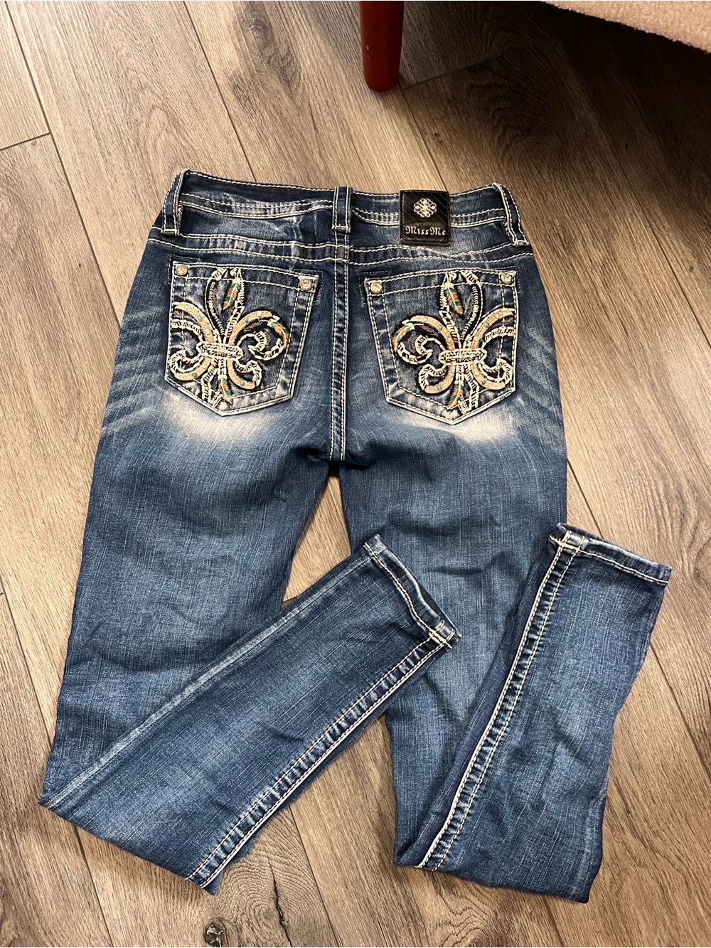 Miss Me Women’s Dark Wash Skinny Jeans - Blue, Size 25